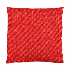 Red Denim Design  Standard Cushion Case (one Side) by ArtsyWishy