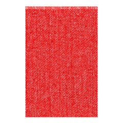 Red Denim Design  Shower Curtain 48  X 72  (small) 