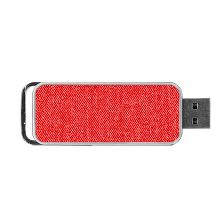 Red Denim Design  Portable USB Flash (Two Sides)