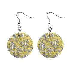 Ultimate Gray, Illuminating & Cloud Dancer Mini Button Earrings by Kettukas