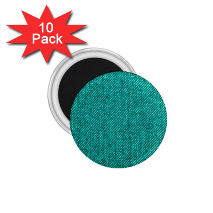 Green Denim 1.75  Magnet (10 pack) 