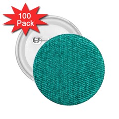 Green Denim 2 25  Button (100 Pack) by ArtsyWishy