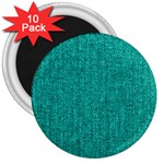 Green Denim 3  Magnet (10 pack) Front