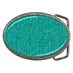 Green Denim Belt Buckle Front