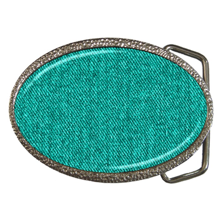 Green Denim Belt Buckle