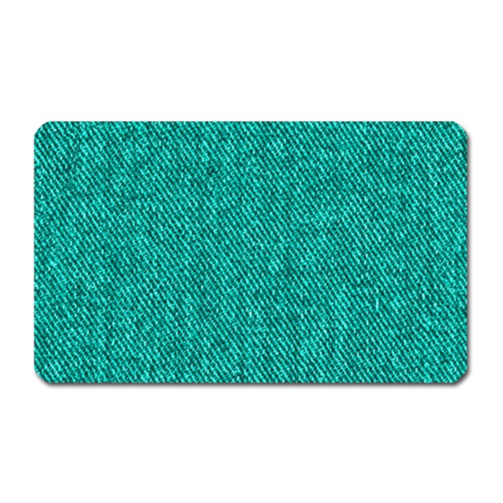 Green Denim Magnet (Rectangular)