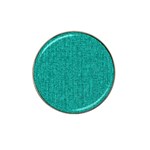 Green Denim Hat Clip Ball Marker (4 pack) Front