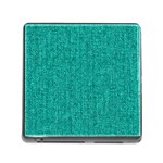 Green Denim Memory Card Reader (Square 5 Slot) Front