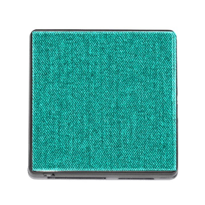 Green Denim Memory Card Reader (Square 5 Slot)