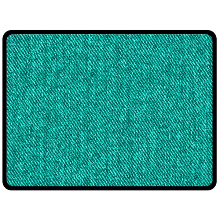 Green Denim Fleece Blanket (Large)