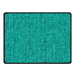 Green Denim Fleece Blanket (Small) 50 x40  Blanket Front