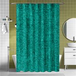 Green Denim Shower Curtain 48  x 72  (Small) Curtain(48  X 72 ) - 42.18 x64.8  Curtain(48  X 72 )