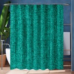 Green Denim Shower Curtain 60  x 72  (Medium) 60 x72  Curtain