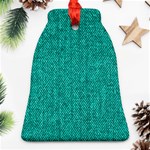 Green Denim Ornament (Bell) Front