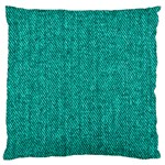 Green Denim Large Cushion Case (One Side) Front