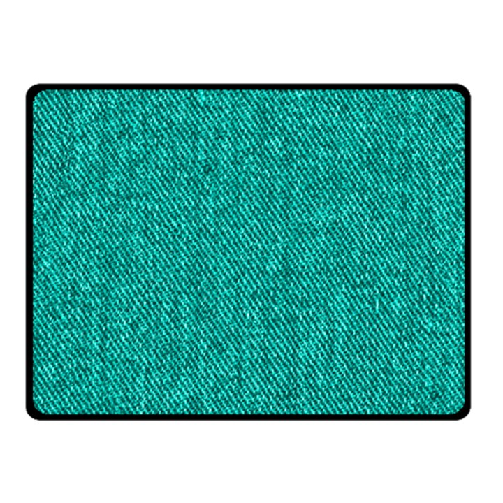 Green Denim Double Sided Fleece Blanket (Small)