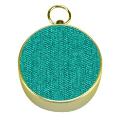 Green Denim Gold Compass by ArtsyWishy