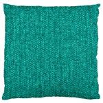 Green Denim Large Flano Cushion Case (One Side) Front