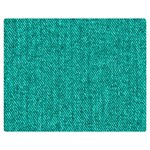 Green Denim Double Sided Flano Blanket (Medium) 60 x50  Blanket Front