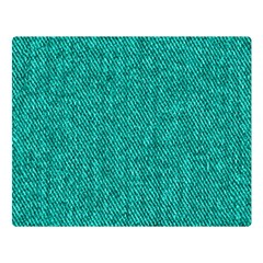 Green Denim Double Sided Flano Blanket (Large)