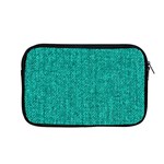 Green Denim Apple MacBook Pro 13  Zipper Case Front