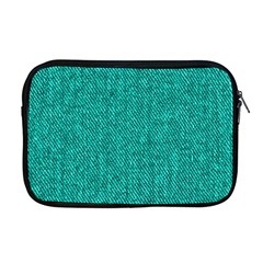 Green Denim Apple MacBook Pro 17  Zipper Case