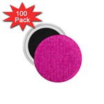 Pink Denim Design  1.75  Magnets (100 pack)  Front