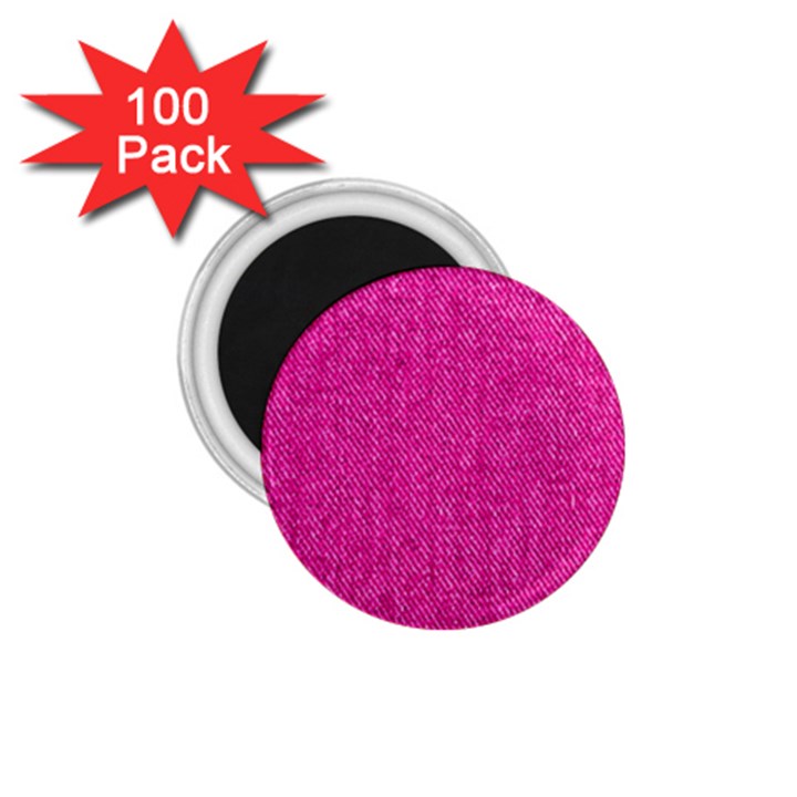 Pink Denim Design  1.75  Magnets (100 pack) 