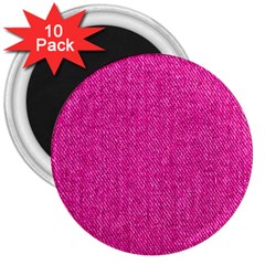 Pink Denim Design  3  Magnets (10 pack) 