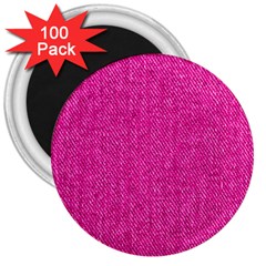 Pink Denim Design  3  Magnets (100 pack)