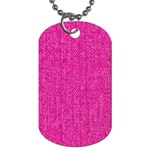 Pink Denim Design  Dog Tag (Two Sides) Front