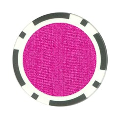 Pink Denim Design  Poker Chip Card Guard by ArtsyWishy