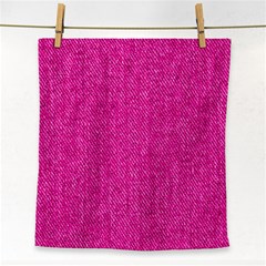 Pink Denim Design  Face Towel