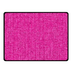 Pink Denim Design  Fleece Blanket (Small)