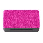 Pink Denim Design  Memory Card Reader with CF Front