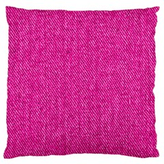 Pink Denim Design  Large Cushion Case (One Side)