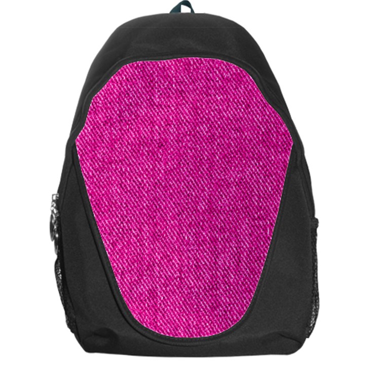 Pink Denim Design  Backpack Bag