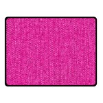 Pink Denim Design  Double Sided Fleece Blanket (Small)  45 x34  Blanket Front