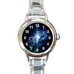 The Galaxy Round Italian Charm Watch Front