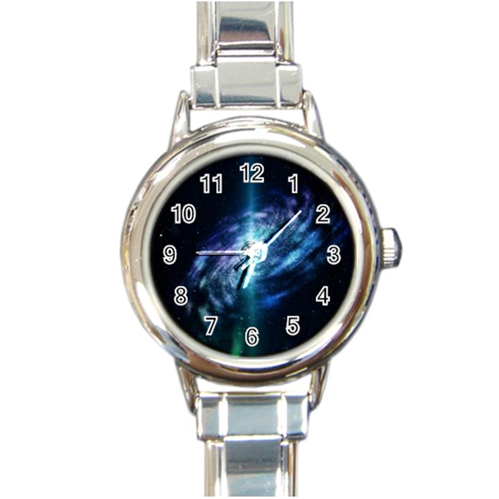 The Galaxy Round Italian Charm Watch