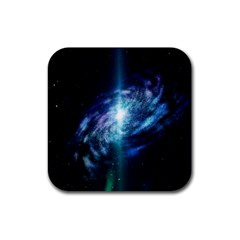 The Galaxy Rubber Coaster (square)  by ArtsyWishy