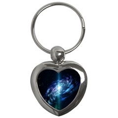 The Galaxy Key Chain (heart) by ArtsyWishy