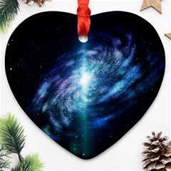 The Galaxy Heart Ornament (two Sides) by ArtsyWishy