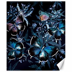 Beautiful Blue Butterflies  Canvas 20  X 24  by ArtsyWishy