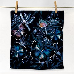 Beautiful Blue Butterflies  Face Towel by ArtsyWishy