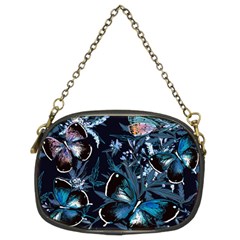 Beautiful Blue Butterflies  Chain Purse (two Sides) by ArtsyWishy