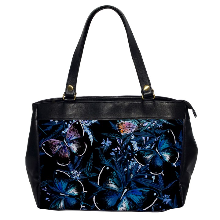 Beautiful Blue Butterflies  Oversize Office Handbag