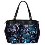 Beautiful Blue Butterflies  Oversize Office Handbag (2 Sides) Back