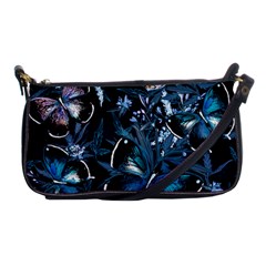 Beautiful Blue Butterflies  Shoulder Clutch Bag by ArtsyWishy