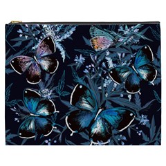 Beautiful Blue Butterflies  Cosmetic Bag (xxxl) by ArtsyWishy